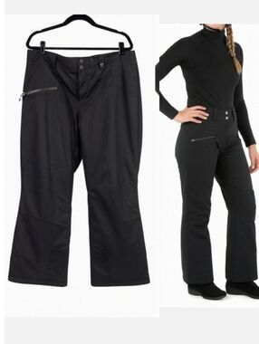 Obermeyer Malta Thermore Insulated Waterproof Ski Snow Pants Black 18 Short